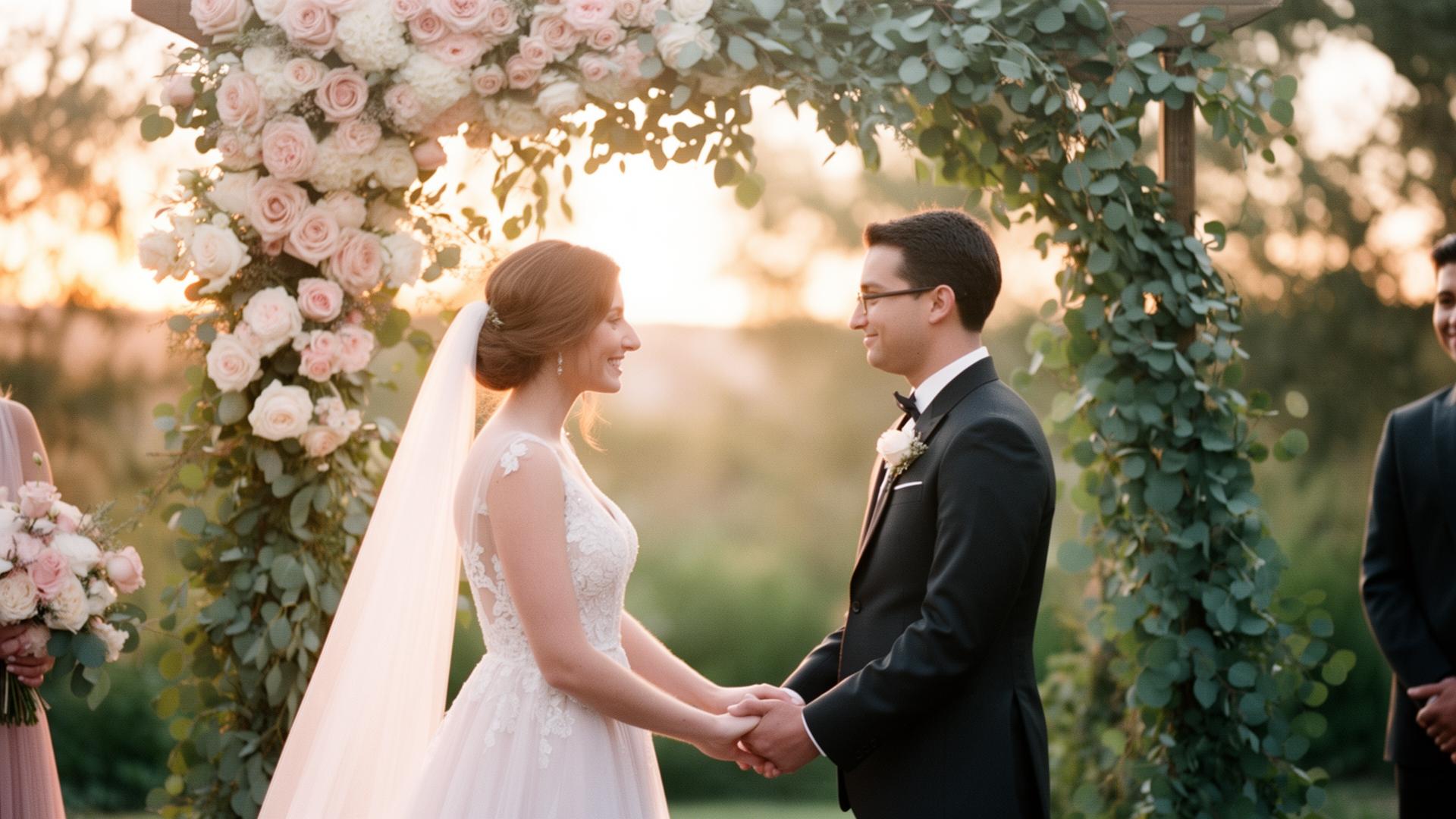 Bianca and Ruan at their wedding ceremony